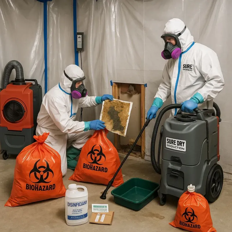 Contaminated Water Handling Protocols process in Meadows Place, TX